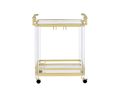 Aerin - Server Cart With Casters - Gold