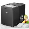 Ice Makers, Portable Countertop Ice Maker with Self-Cleaning, 36Lbs/24Hrs, 9Pcs/6Mins, One-Click Operation, 2 Ice Scoop and Basket