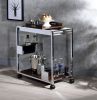 ACME Lisses Serving Cart in Chrome 98420