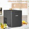 Ice Makers, Portable Countertop Ice Maker with Self-Cleaning, 36Lbs/24Hrs, 9Pcs/6Mins, One-Click Operation, 2 Ice Scoop and Basket