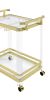 Aerin - Server Cart With Casters - Gold