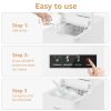 Countertop Ice Maker, 9Pcs/6Mins, 36Lbs/24Hrs, Self-Cleaning Ice Machine with 2 Ice Scoop and Basket, One-Click Operation 2 Sizes of Bullet Ice