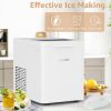 Countertop Ice Maker, 9Pcs/6Mins, 36Lbs/24Hrs, Self-Cleaning Ice Machine with 2 Ice Scoop and Basket, One-Click Operation 2 Sizes of Bullet Ice