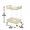 Aerin - Server Cart With Casters - Gold